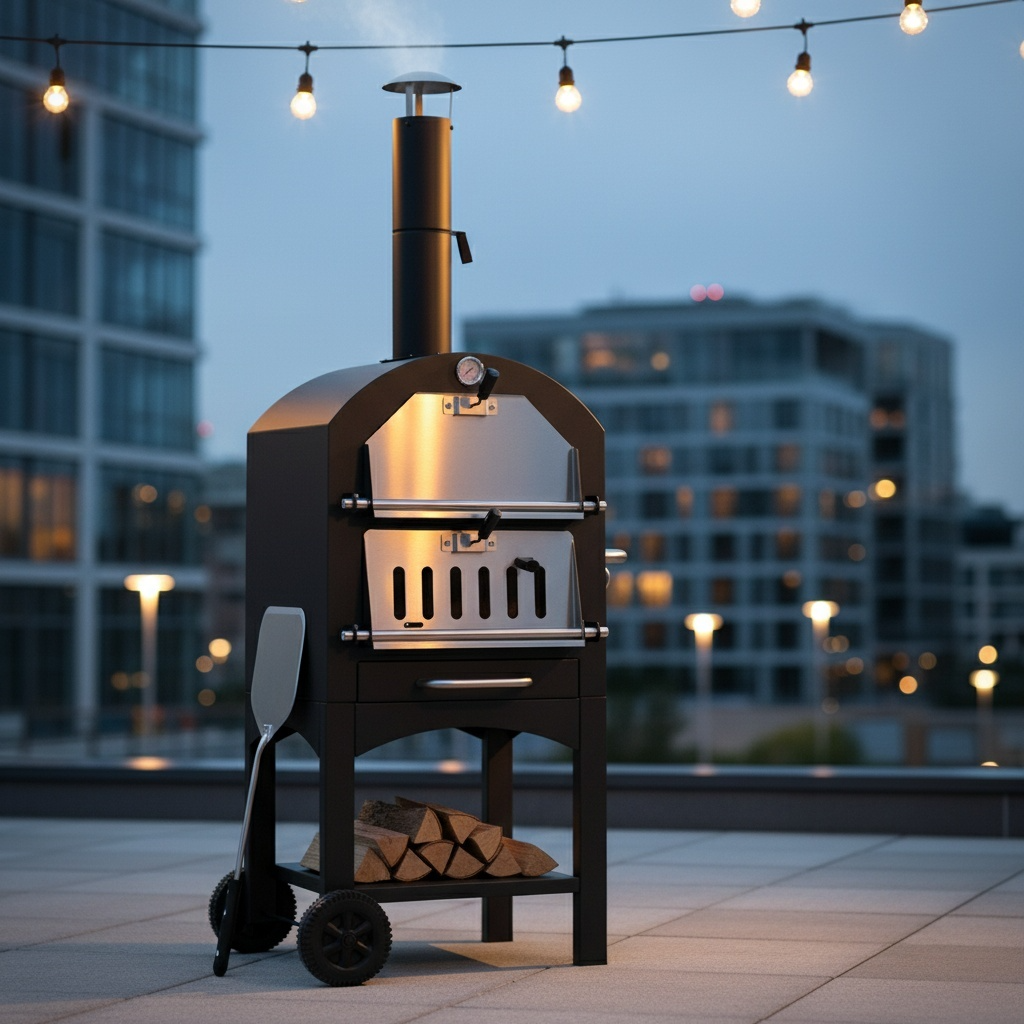 Four à pizza d'extérieur au charbon