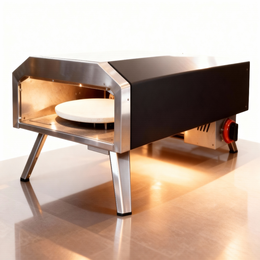 Four à pizza à gaz pierre rotatif