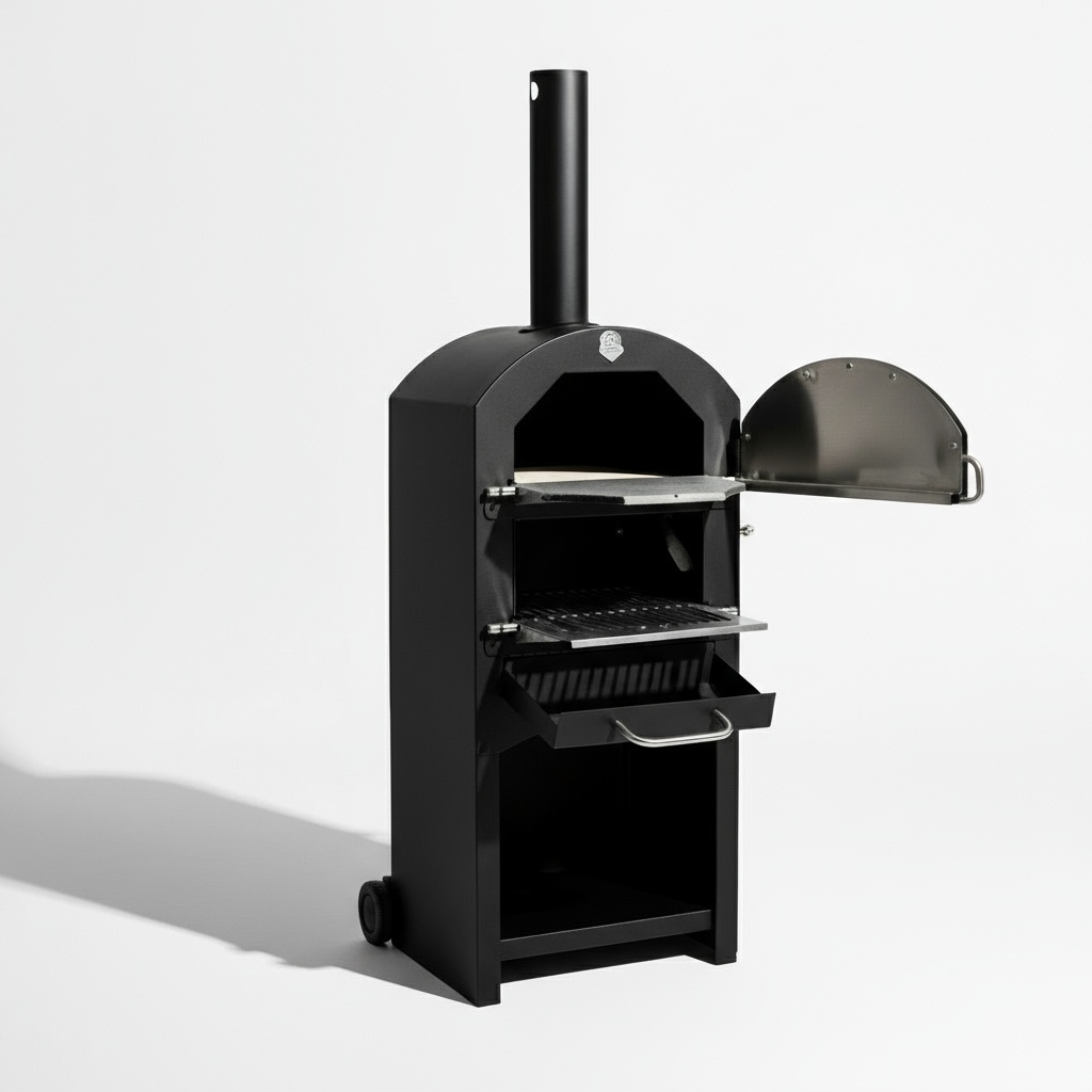 Four à pizza d'extérieur au charbon