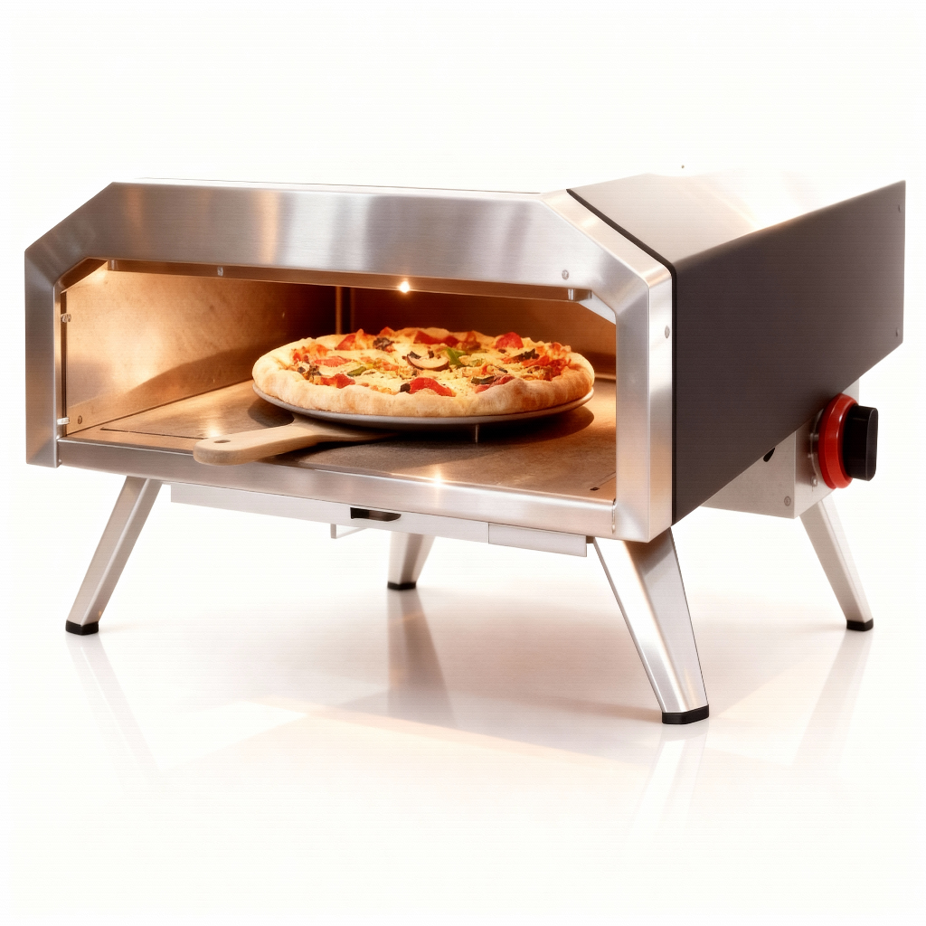 Four à pizza à gaz pierre rotatif