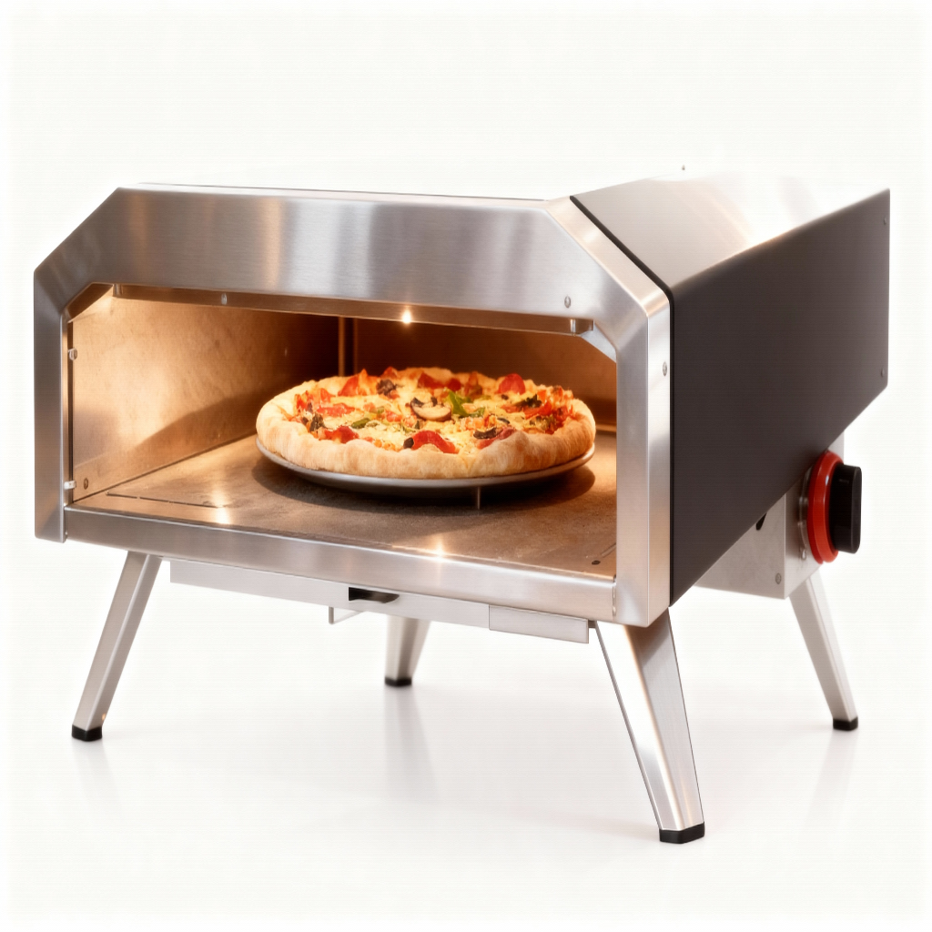 Four à pizza à gaz pierre rotatif