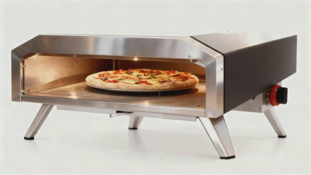 Four à pizza à gaz pierre rotatif